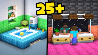 I Invented 20 Minecraft Bathroom Builds!