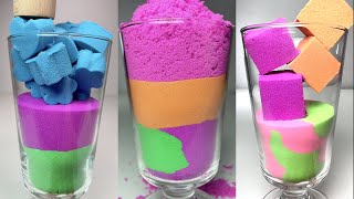 Very Satisfying and Relaxing, Kinetic Sand ASMR, Drop and squish