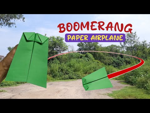 Boomerang Paper Airplane Easy | Wapas Aane Wala Paper Plane | Come Back Paper Airplane | Returning