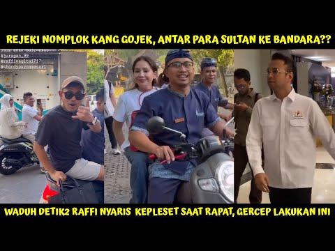 REJEKI NOMPLOK KANG GOJEK, DEMI KEJAR JAM PESAWAT NAGITA & GENK NEKAT NAIK MOTOR KE BANDARA ??