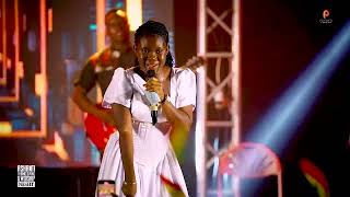 What a night! Odehyieba Priscilla thrills congregation at Ashanti Thanksgiving & Worship Night.