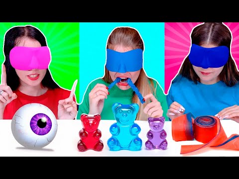 Candy Race Challenge: Blindfolded Fun with ASMR Sounds! 🍬👀 Best Compilation
