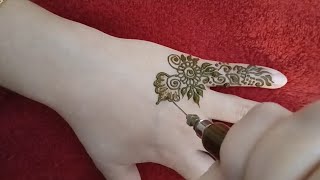 نقش حناء سهل للمبتدئات very easy and beautiful henna design