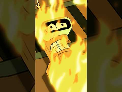 Bender’s no high-tech machine, but his friendship needs no programming😢#futurama