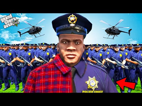 GTA 5 : FRANKLIN WANT TO BECOME A POLICE OFFICER 👮‍♂️