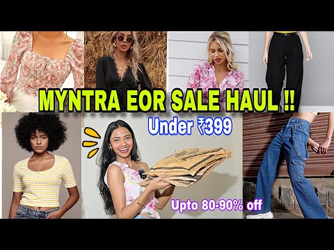 MYNTRA END OF REASON SALE HAUL ❤️| Under ₹399 Only😱| Try On Haul😍 #classywings