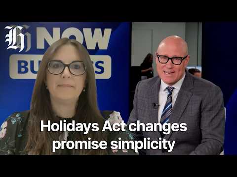 YouTube video thumbnail: Holidays Act Changes Promise Simplicity for Workers and Employers Alike