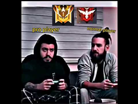 Pro Player vs Normal Player 😁 Free fire 🔥  #freefireshorts #ytshorts #garenafreefire