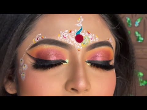 Beautiful Bridal Makeup TUTORIAL ! #eyemakeuptutorial #RiyaHudutDas #makeup #shorts