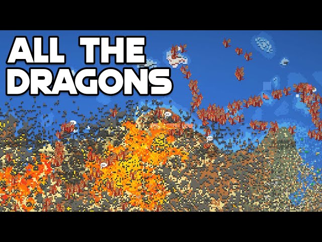 I Destroyed Skyrim With 500 Dragons In World Box God Simulator