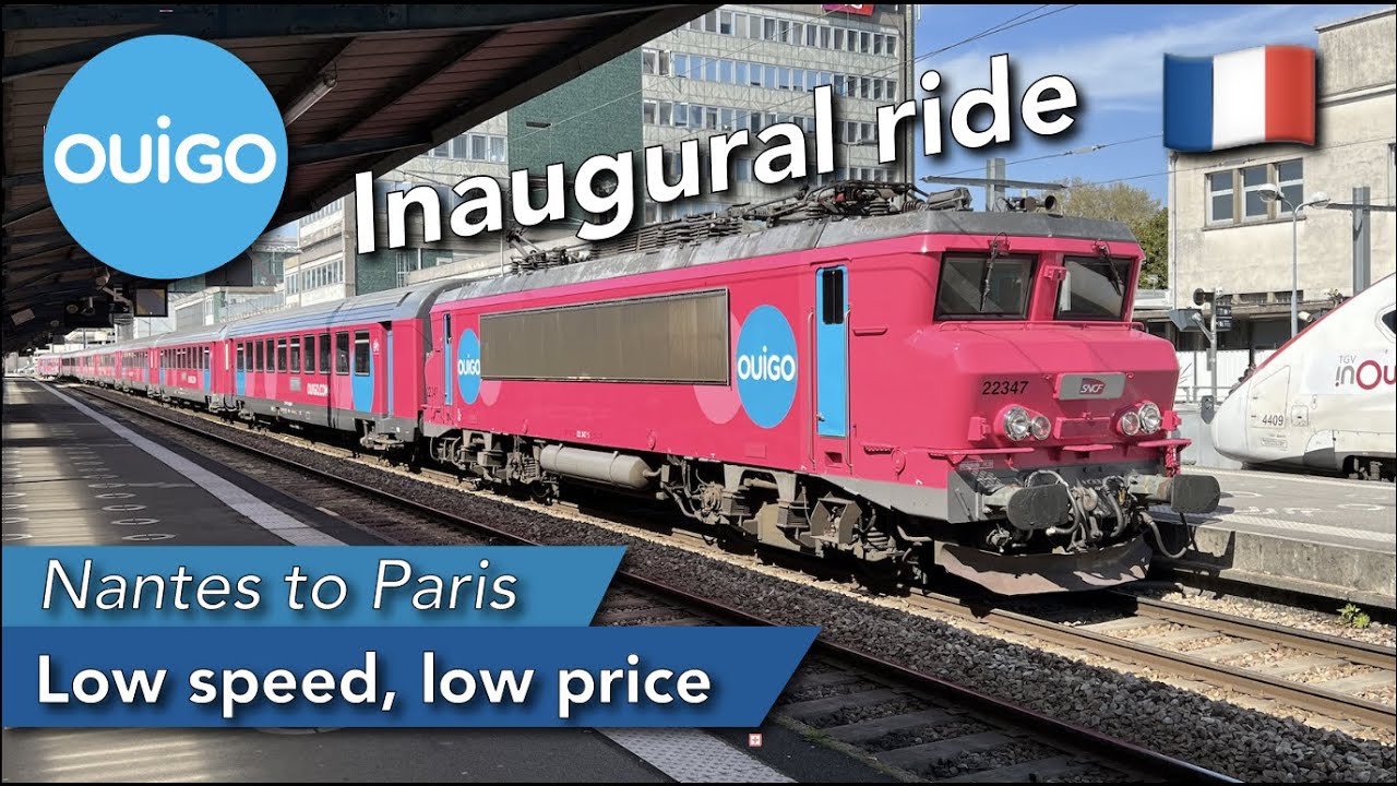 The NEW OUIGO Vitesse Classique - Nantes to Paris for 5-