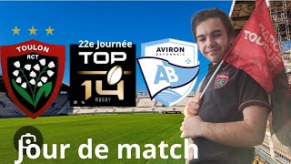 Je suis allé voir le match de la 22e journée de Top 14 ( RCT - Aviron Bayonnais)