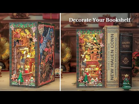 [4K] Christmas Wish Store || CUTEBEE DIY Booknook Kit - Relaxing Satisfying Video