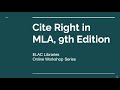 MLA Citation and Plagiarism Concepts