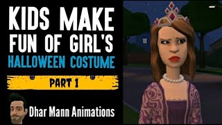 Kids Make FUN Of Girl's Halloween Costume, They Instantly Regret It | Dhar Mann Animations