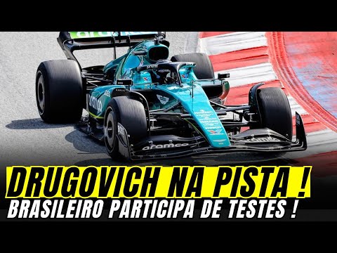 FELIPE DRUGOVICH NA PISTA! BRASILEIRO FAZ TESTE NO CIRCUITO DO GP DA ESPANHA - FORMULA 1