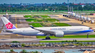1 HOUR PLANE SPOTTING at BANGKOK Suvarnabhumi | 4K | Close Up LANDINGS & TAKEOFFS at BKK Airport!