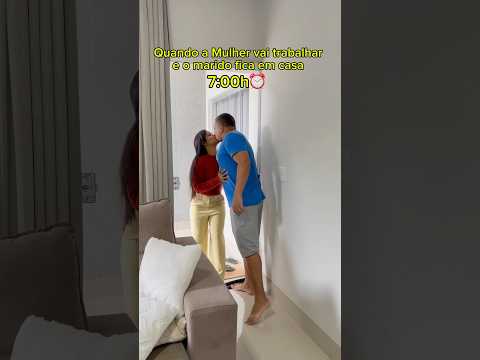 Quando a mulher vai trabalhar e o marido fica em casa #limpeza #rotina
