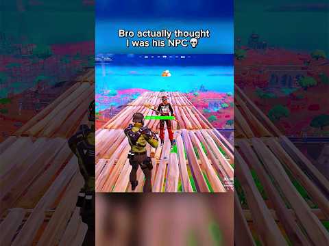 BRO THOUGHT I WAS HIS NPC
