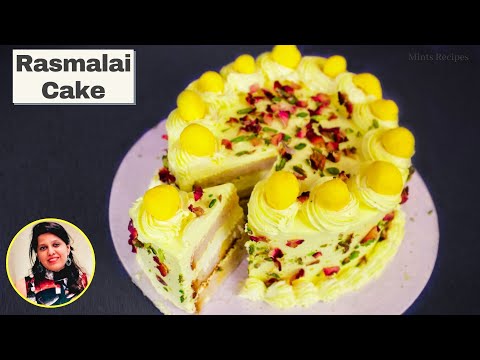 Eggless Rasmalai Cake Recipe | रसमलाई केक | MintsRecipes
