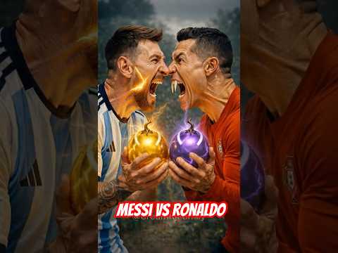 Messi & Ronaldo: The Golden Cosmic Devourers #Messi #Ronaldo #CR7 #LeoMessi