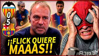 😱DE LOCOS: ¡HANSI FLICK PIDE MÁS CONTROL PESE A GANAR 5-0 al VALENCIA! |🔥DECLARACIONES