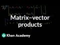Matrix Operations and Vector Multiplication