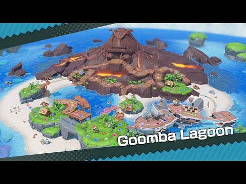 Super Mario Party Jamboree #31 Goomba Lagoon Luigi vs Boo vs Goomba vs Waluigi