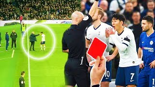 Son Heung Min 손흥민 red card v Chelsea. Walk of shame, VAR strikes again!