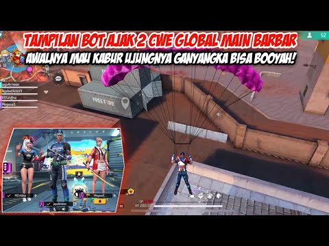 DIKIRA BAKAL TUSUN CWE INI MAU KABUR!! AUTO KELUARIN SKILL BOT PRO! GENDONG CWE GLOBAL!! FREE FIRE