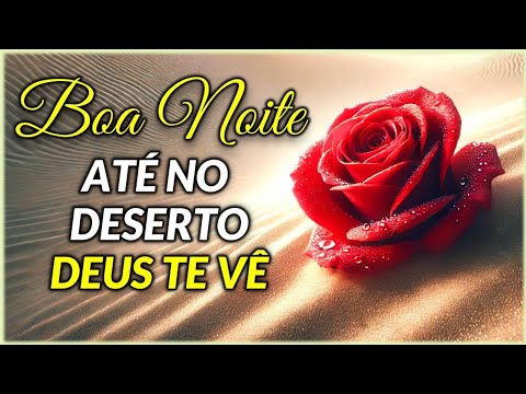 Mensagem de Bom Dia e Reflexão - Até no Deserto Deus Te Vê