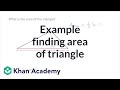 Finding the Area of a Triangle