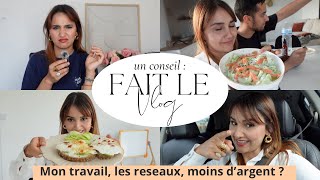 MON TRAVAIL, MES RÉSEAUX, MOINS D’ARGENT ?? #VLOG 👀♥️