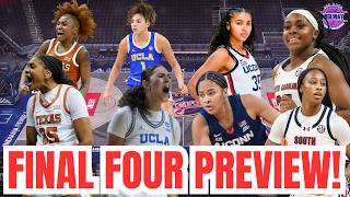 Women's Final Four UConn-South Carolina & UCLA-Texas Previews & Predictions | Who Wins and Why!