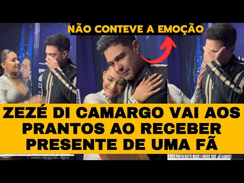 Zezé di Camargo CHORA de emoção ao receber um PRESENTE muito especial de uma fã “Bateu a saudade”