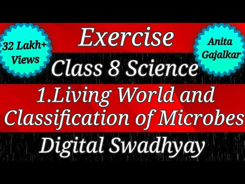 Exercise class 8 science chapter 1 living world and classification of microbes। 8th Science 1