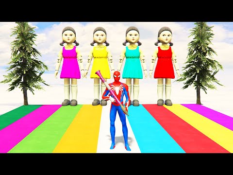 GTA 5 Epic Ragdolls SPIDERMAN VS THE AVENGERS AND MINIONS | Euphoria Physics Funny/Fails ep.23