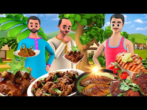 మటన్ మరియు చేపల వ్యాపారి గొడవ Telugu Story | Mutton & Fish Seller's Fight తెలుగు కథ Maa Maa TV Video