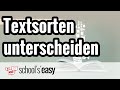 Deutschunterricht: Textsorten und ihre Merkmale