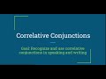 Exploring Correlative Conjunctions