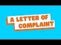 Writing Effective Complaint Letters