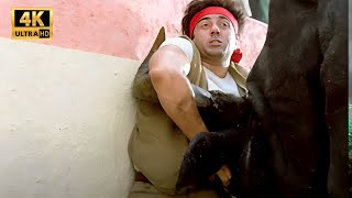 Ajay Movie - Part 1 | Sunny Deol, Karisma Kapoor | Bull Fight Scene | Action Scenes | Hindi Movie