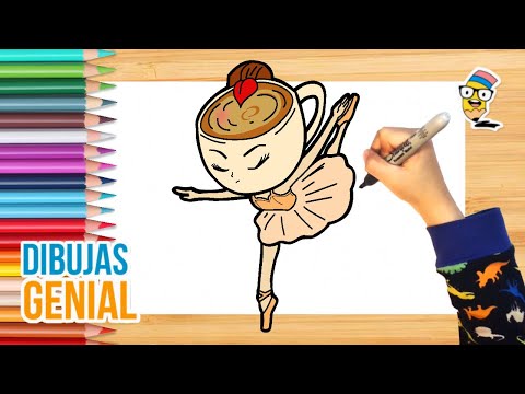 Cómo dibujar a BALLERINA CAPUCHINA fácil | Dibujos para niños 🎨🩰