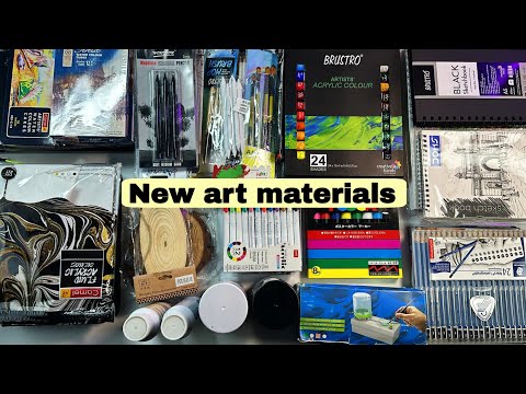 New art 😍 materials unboxing ✨ and review | Best art supplies for every artist....