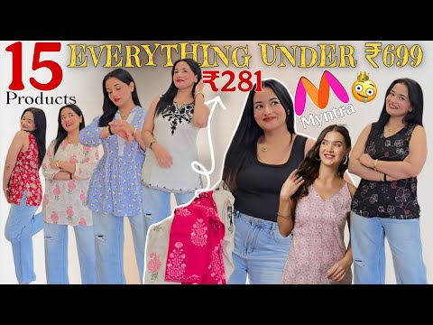 #myntrahaul *15+ LUXURY PRODUCTS* Best MYNTRA Mind-blowing Haul Starting ₹281🔥🥹*MYNTRA KURTIS HAUL*