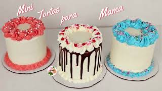 Mini Pasteles para Mama (te enseño hacer el Bizcocho la Crema Chantilly con 2 INGREDIENTES)