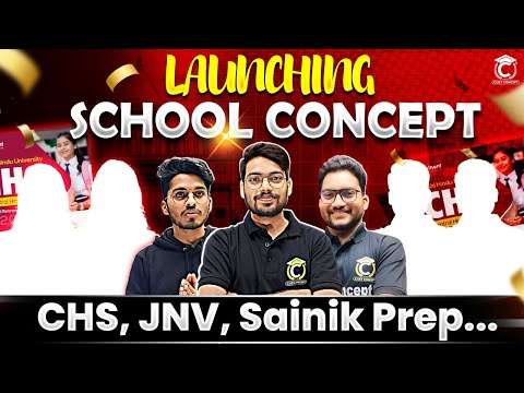 Grand Launching🔥School Concept | CHS, JNV, & Sainik Exam Preparation