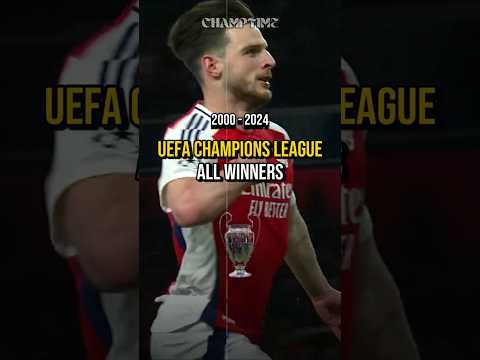 UEFA Champions League All Winners 2000 - 2024