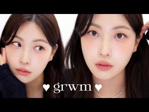 오늘 피부표현 미쳤음;;🤎 핫한 신상템으로 취향가득 가을 감성 메이크업 #GRWM (ft. 신상쿠션 대박, 에스쁘아 뉴팔레트, 클리오 신상립)