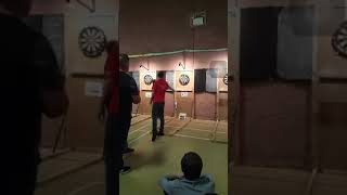 I actually won a darts competition (with some help)